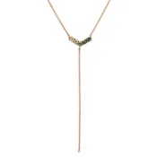 Anguilla Chev Lariat Ombré Sapphire Necklace.