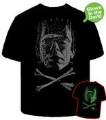 Glow in Dark ink - LOVE DEAD Mens shirt  -  ships OCT 10th