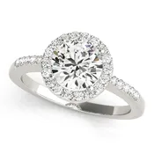 Diamond Halo Engagment Ring