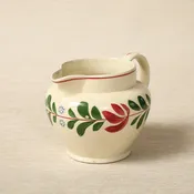 Adams Titianware "Alcazar" pattern creamer with hand-painted decoration