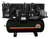 120-Gallon Two Stage Electric Duplex Horizontal M Series – 10.0 HP