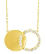 10K YELLOW GOLD DIAMOND PENDANT M6702