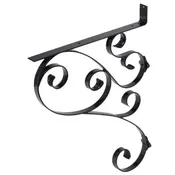 135 Iron Mailbox Bracket – Black