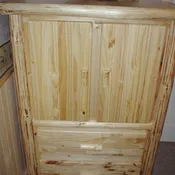 Pine Log Armoire