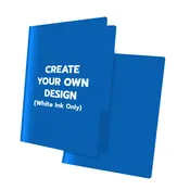 3 Prong Blue Poly Folder