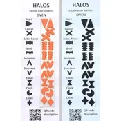 HALOS® Tactile Icon Stickers - Oven