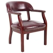 Burgundy Captains Guest Chair $298