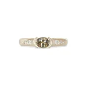 Ash Ring Oval Sapphire 0.615ct