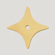 Ada Star Cabinet Knob Backplate