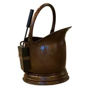 10 1/2" Steel Coal Hod with Shovel