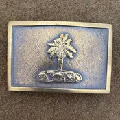 Belt Buckle, South Carolina solid brass