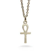 Ankh Pendant, 18" - Antique Silver Finish