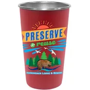 16 Oz. Single Wall Pint Tumbler w/Rolled Rim