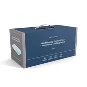 Gel Memory Foam Pillow With Reversible Cooling Cover