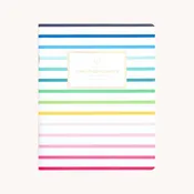 2027 Happy Stripe Softcover Monthly Simplified Planner