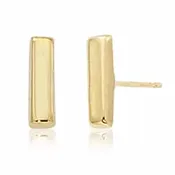 14K Gold Small Bar with Post