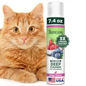 TropiClean Berry + Coconut Deep Cleanse No Rinse Cat Shampoo, 7.4oz