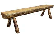 Montana Woodworks Glacier Country Collection Wood Log Bench