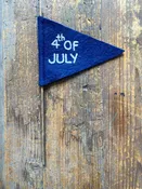4th of July Felt Flag