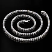 2mm Moissanite Tennis Chain – 925 Sterling Silver