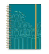 2024 Teal with Golden Links Medium Twin Wire Planner