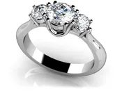 3 Stone Classic Engagement Ring