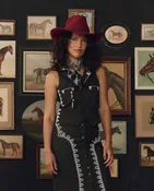 Stetson & THE GREAT. The Soutache Suit Vest. -- Black