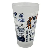 16 oz Color Wrap Pint Glass with Penn State Mascot Logos