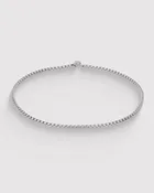 Box Chain Choker - Sterling Silver