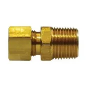 00068-0202 - 1/8-in Compression x 1/8-in Male NPTF Brass Adapter, 400 psi, -65 to 250 °F