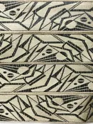 2 7/8 Metallic Art Deco 2 Inch Ribbon