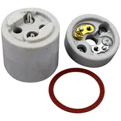 014252 2-Piece Ceramic Lamp Socket Assembly W/ Hardware