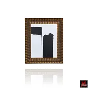 Silent Passage Black and White Abstract Painting