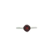 10K White Gold .75ct Garnet ri