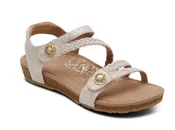 Aetrex Jillian Braided Quarter Strap Sandal (Women’s)