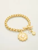 CENTERED MEDALLION TOGGLE BRACELET