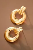 18k Gold Plated Waterproof Stainless Steel Earrings