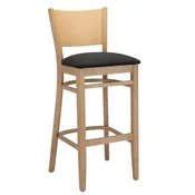 Calina Upholstered Counter Stool with Solid Wood Frame — Beechwood Mountain
