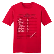 1975 Cincinnati Baseball Batting Order