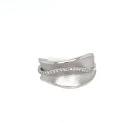 14K White Gold Wave Diamond Ring — David Reynolds Jewelry and Coin