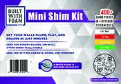 Mini Wall Flattening Shim Kits (New)