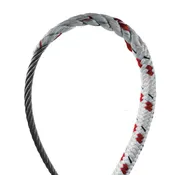 1/2" Wire-to-Rope Halyard with 7/32" Stainless Steel Wire - 130 ft - Red Tracer