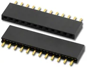 0.100" (2.54mm) PCB Socket, 12-Pin, Straight