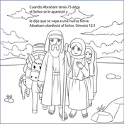 Spanish - The Story of Abraham, Sarah and Issac - 12/Pk size: 6 x 6