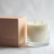 cactus flower candle
