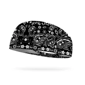 Bandana Black Performance Wicking Headband