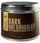 Bourbon Smoked Sea Salt Dark Hot Chocolate Mix - The hot chocolate mix for grown ups