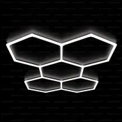 Hexagon LED Lights – 5 Grid (7.9' × 5.3' / 2.4 m × 1.6 m)