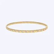 14K Gold 0.91ctw Diamond Chevron Flex Bracelet - 7" (DU)