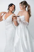 Long Lace Glove by Grace & Goddess — House of White - Newburgh | Evansville | Owensboro | Wedding Dresses